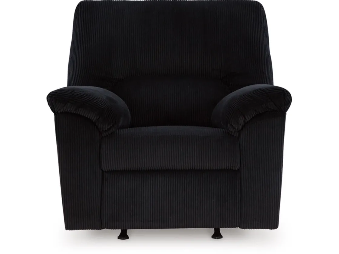 Mor Furniture Simple Joy Rocker Recliner In Onyx