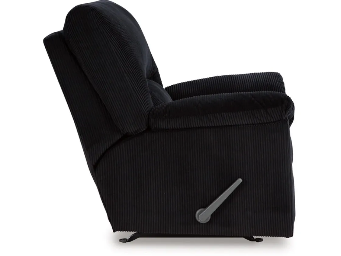 Mor Furniture Simple Joy Rocker Recliner In Onyx