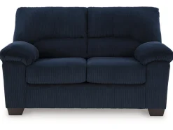 Mor Furniture Simple Joy Sofa & Loveseat In Navy
