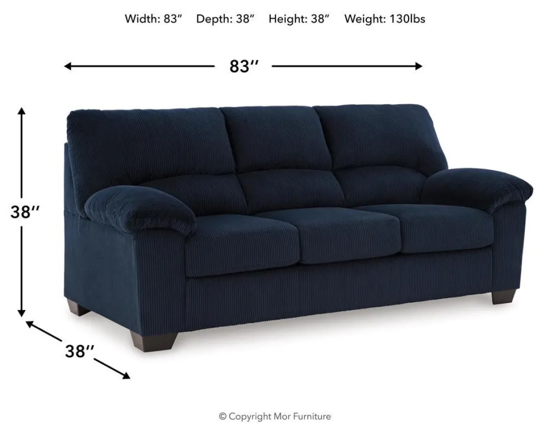 Mor Furniture Simple Joy Sofa In Onyx