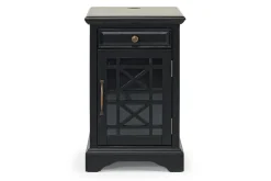 Mor Furniture Skyy Chairside Table In Black