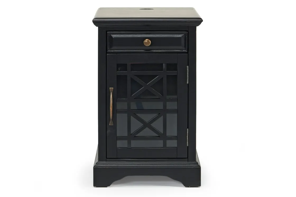 Mor Furniture Skyy Chairside Table In Black