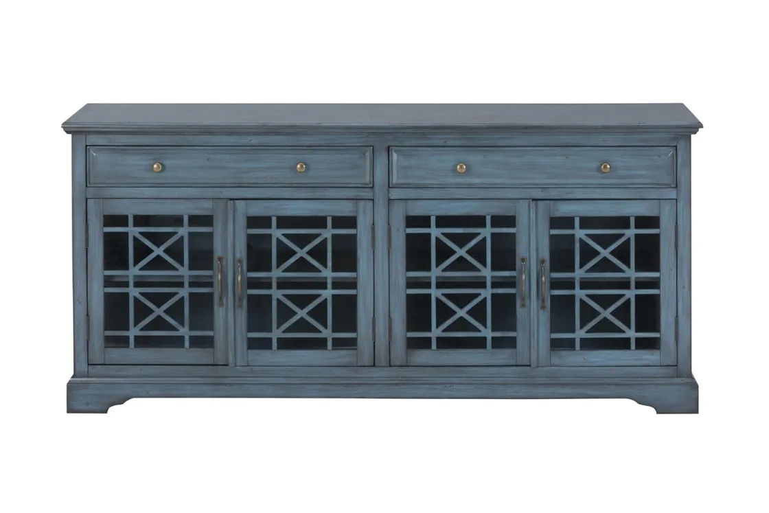 Mor Furniture Skyy Media Console In Gray, 70 Inch