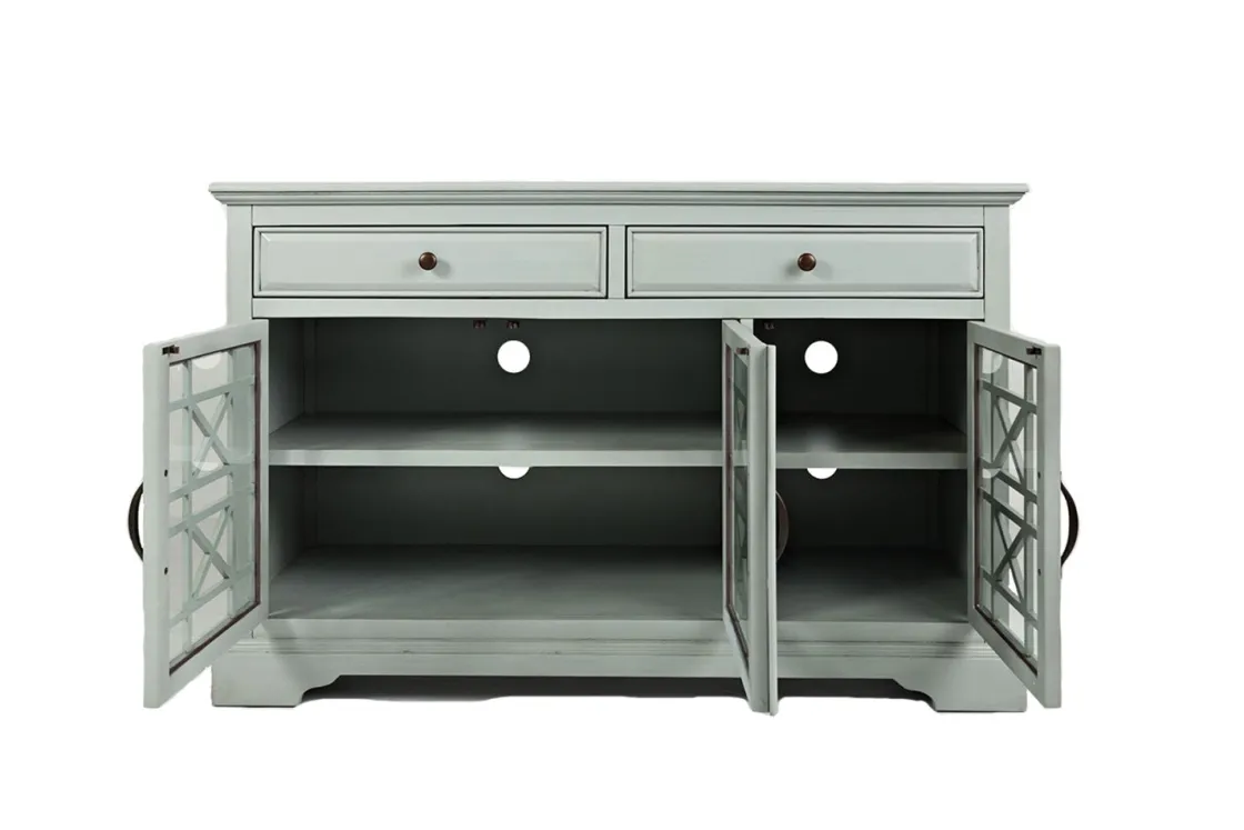 Mor Furniture Skyy Media Console In Gray, 70 Inch
