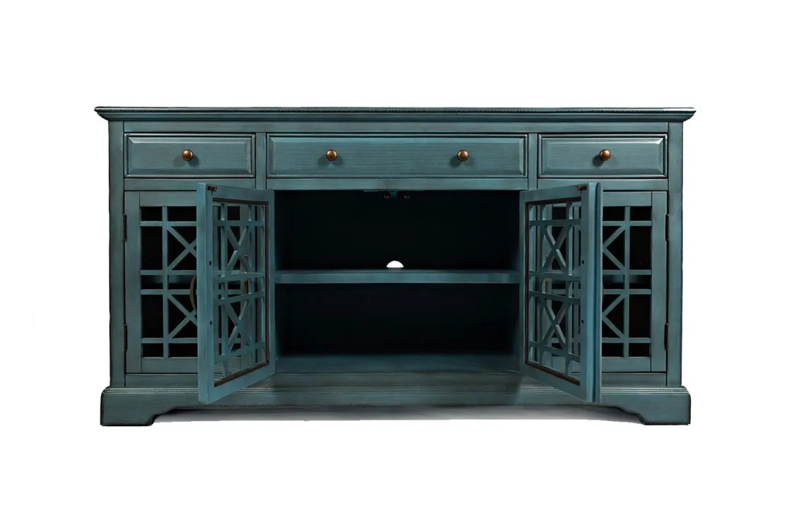 Mor Furniture Skyy Media Console In Gray, 70 Inch