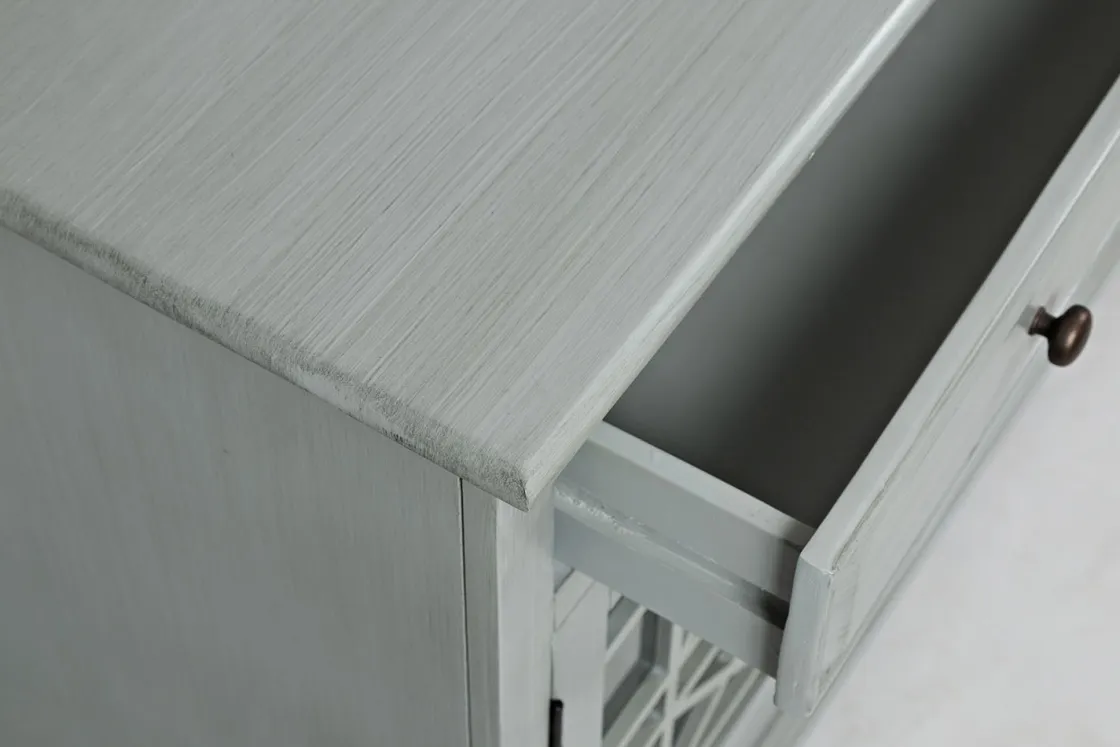 Mor Furniture Skyy Media Console In Gray, 70 Inch