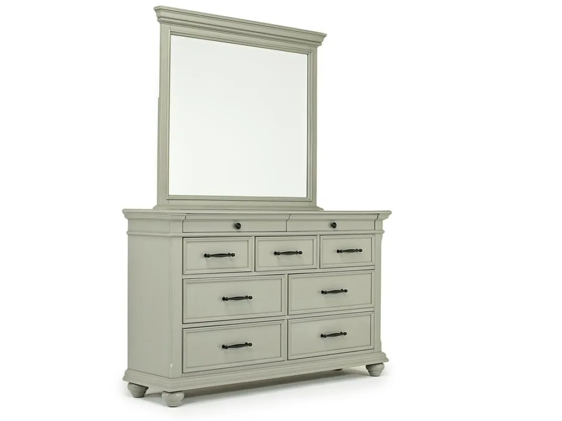 Mor Furniture Slater Mirror In Gray