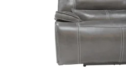 Mor Furniture Sofia 3 Piece 3 Power Sectional In Brown Leather
