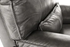 Mor Furniture Sofia 3 Power Recliner In Brown Leather
