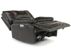 Mor Furniture Sofia 3 Power Recliner In Brown Leather