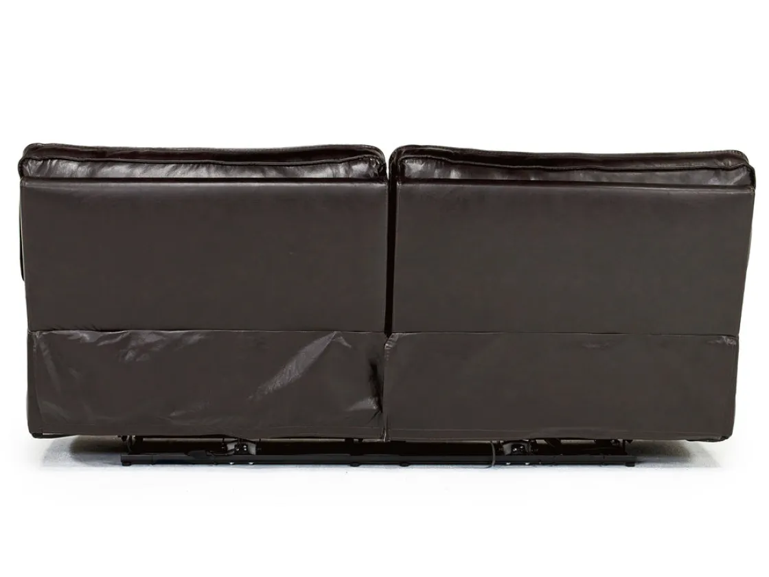 Mor Furniture Sofia 3 Power Sofa In Brown Leather