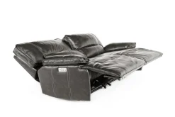 Mor Furniture Sofia 3 Power Sofa In Brown Leather