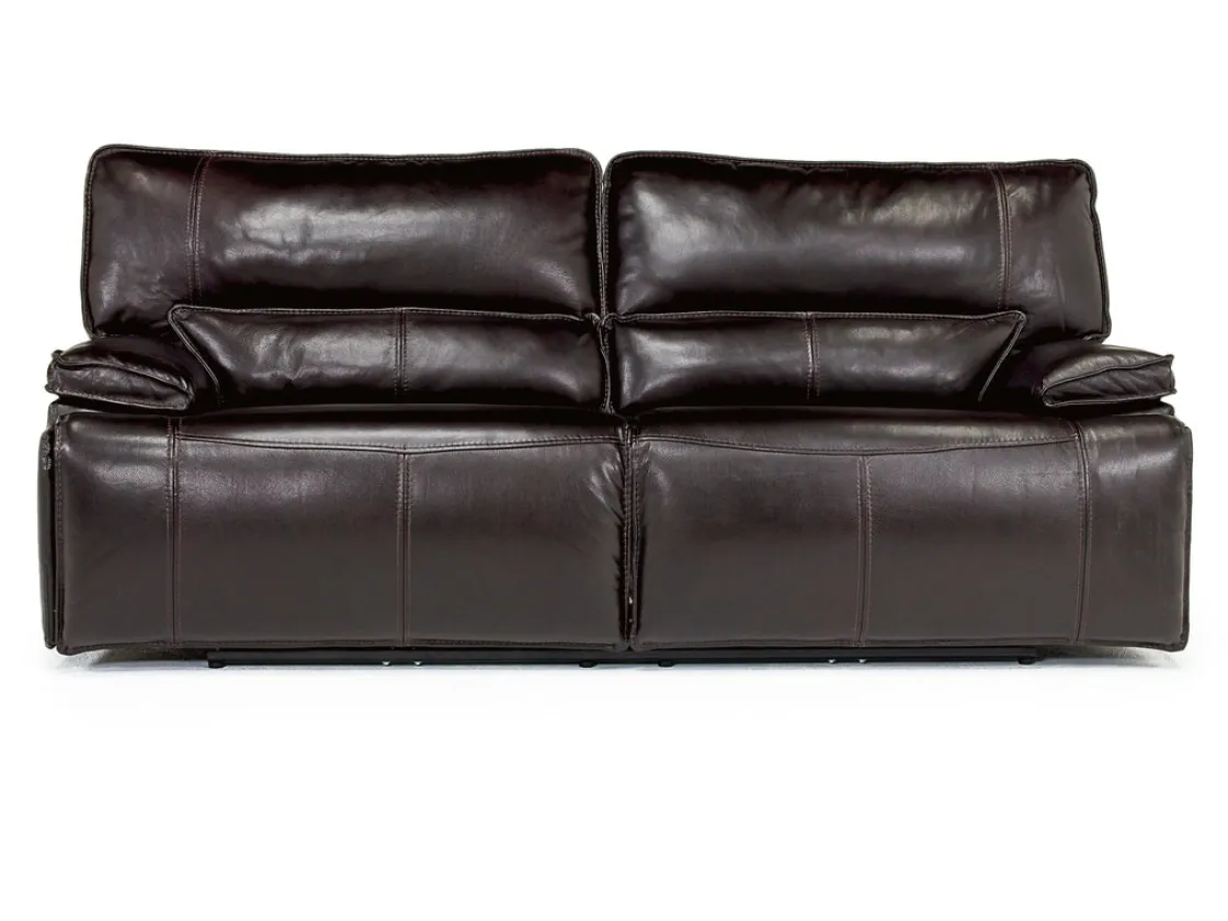 Mor Furniture Sofia 3 Power Sofa In Brown Leather