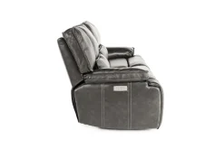Mor Furniture Sofia 3 Power Sofa In Brown Leather