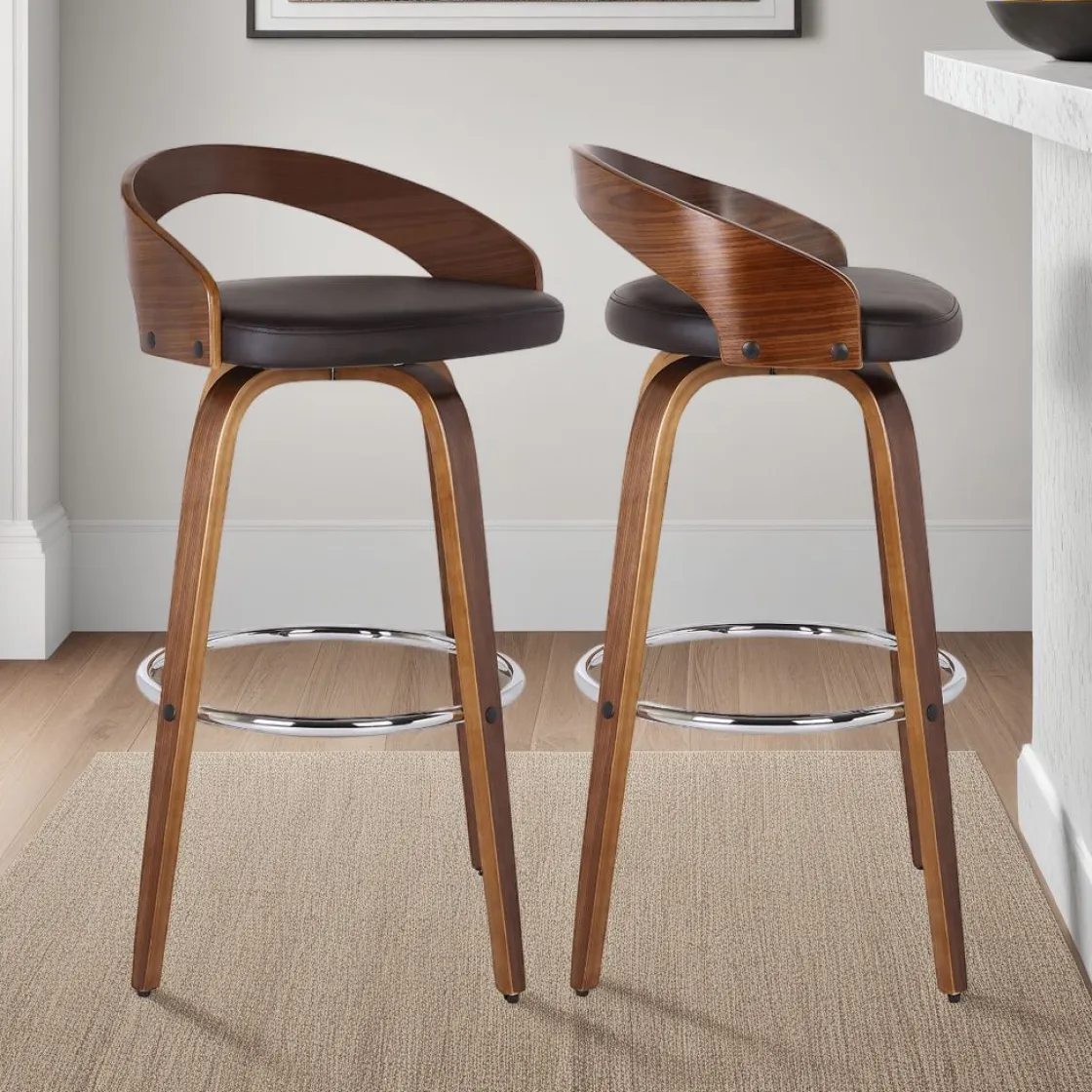 Mor Furniture Sonia Counter Height Stool In Brown