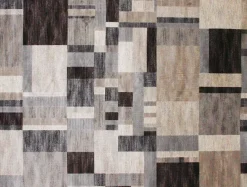 Mor Furniture Sonoma Grove Rug In Ivory & Gray Layered Squares, 5’ X 8’