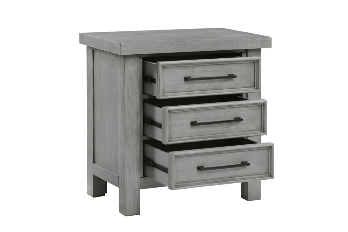 Mor Furniture Sonora Nightstand In Antique Gray