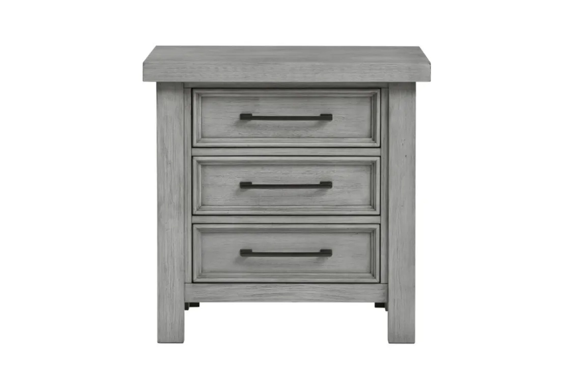 Mor Furniture Sonora Nightstand In Antique Gray