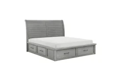 Mor Furniture Sonora Sleigh Bed W/ Storage In Brown, Queen