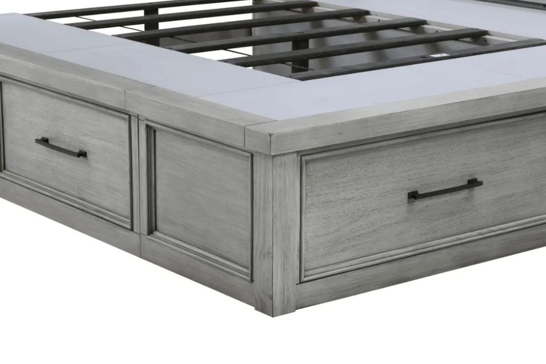 Mor Furniture Sonora Sleigh Bed W/ Storage In Brown, Queen
