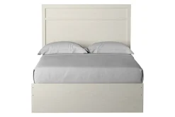 Mor Furniture Stelsie Panel Bed, Dresser, Mirror & Nightstand In Gray, Full