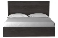 Mor Furniture Stelsie Panel Bed, Dresser, Mirror & Nightstand In Gray, Full