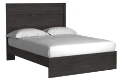 Mor Furniture Stelsie Panel Bed, Dresser, Mirror & Nightstand In Gray, Full