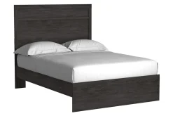 Mor Furniture Stelsie Panel Bed, Dresser, Mirror & Nightstand In Gray, Full