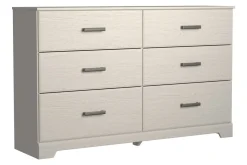 Mor Furniture Stelsie Panel Bed, Dresser, Mirror & Nightstand In Gray, Full