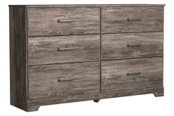 Mor Furniture Stelsie Panel Bed, Dresser, Mirror & Nightstand In Gray, Full