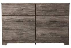 Mor Furniture Stelsie Panel Bed, Dresser, Mirror & Nightstand In Gray, Full