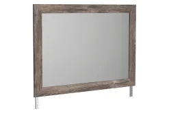 Mor Furniture Stelsie Panel Bed, Dresser, Mirror & Nightstand In Gray, Full