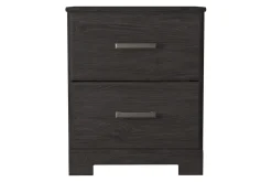 Mor Furniture Stelsie Panel Bed, Dresser, Mirror & Nightstand In Gray, Full