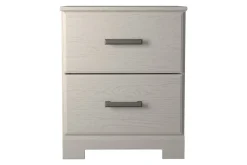 Mor Furniture Stelsie Panel Bed, Dresser, Mirror & Nightstand In Gray, Full
