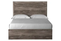 Mor Furniture Stelsie Panel Bed In Gray, Full