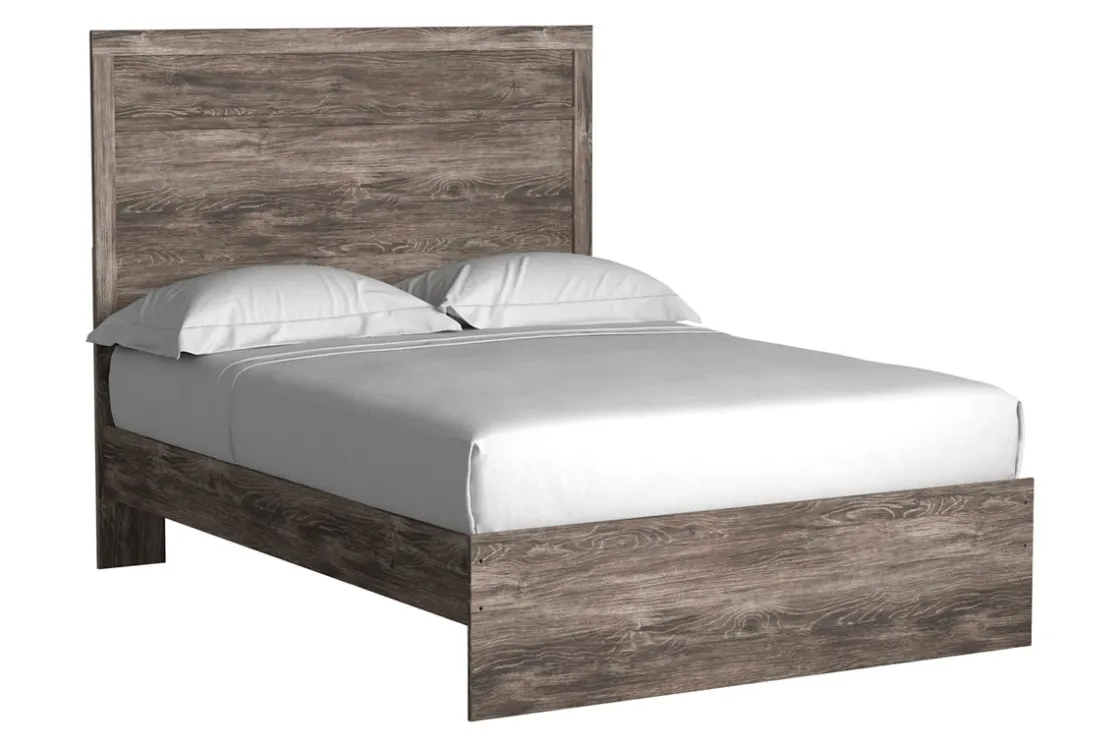 Mor Furniture Stelsie Panel Bed In Gray, Full