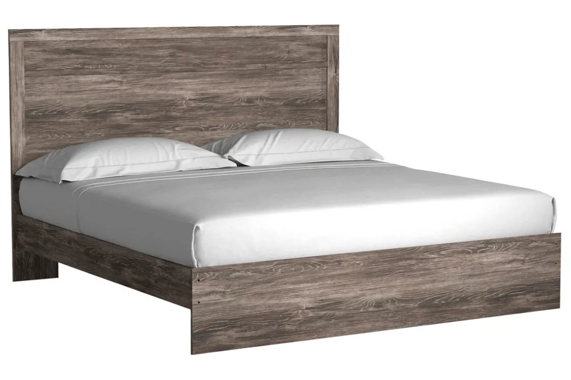 Mor Furniture Stelsie Panel Bed In Gray, Full