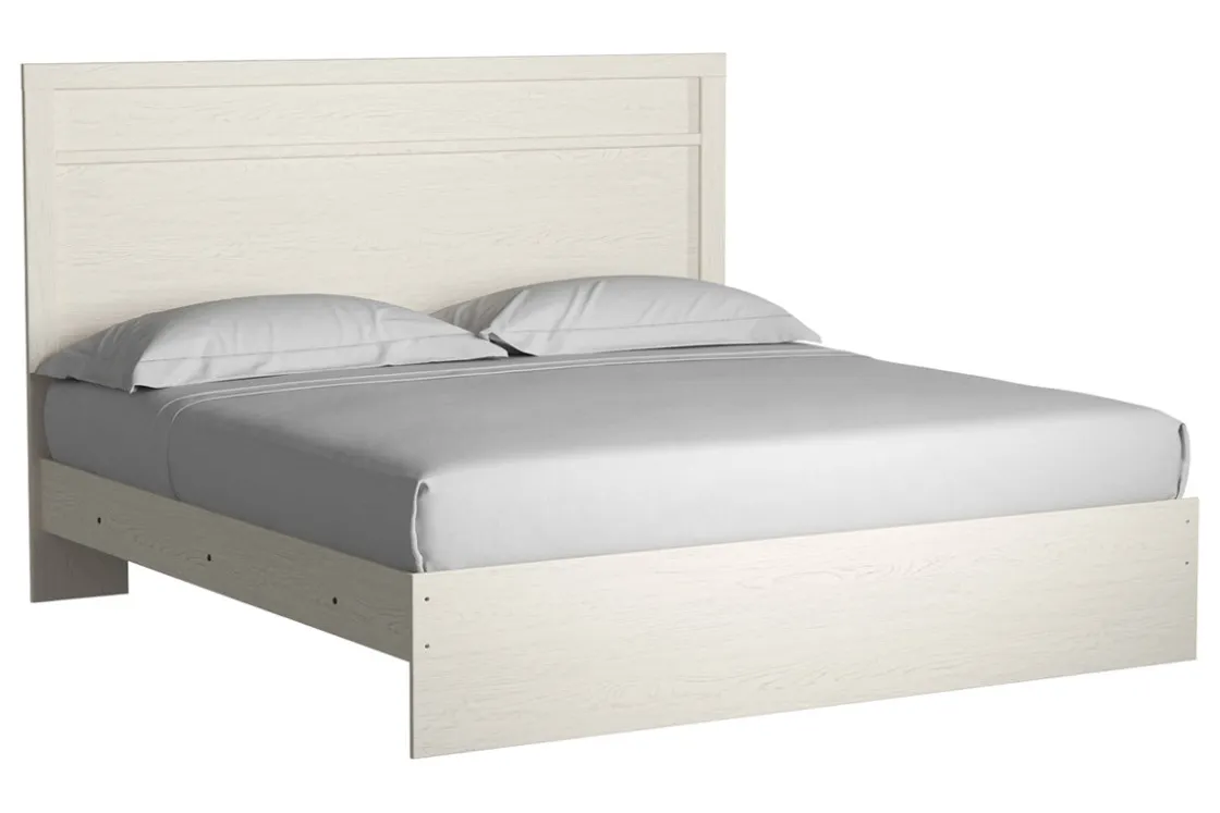 Mor Furniture Stelsie Panel Bed In Gray, Full
