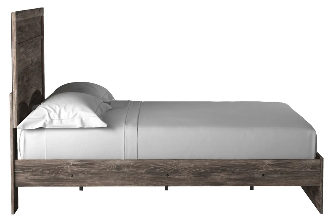 Mor Furniture Stelsie Panel Bed In Gray, Full