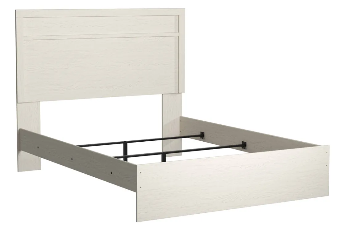 Mor Furniture Stelsie Panel Bed In Gray, Full