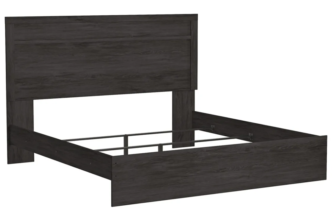 Mor Furniture Stelsie Panel Bed In Gray, Full