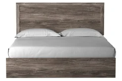 Mor Furniture Stelsie Panel Bed In Gray, Full