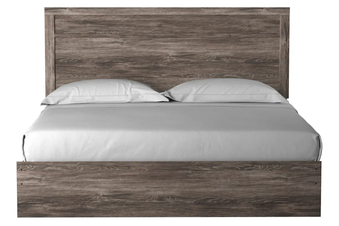 Mor Furniture Stelsie Panel Bed In Gray, Full