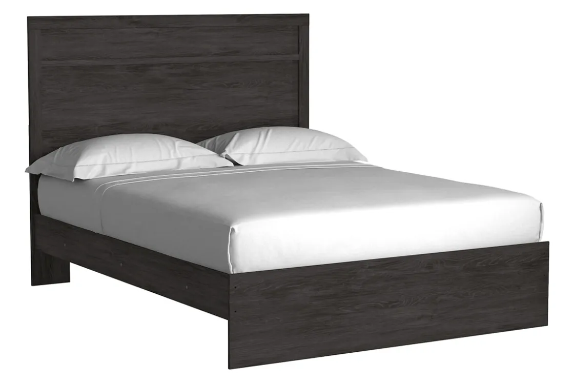 Mor Furniture Stelsie Panel Bed In Gray, Full