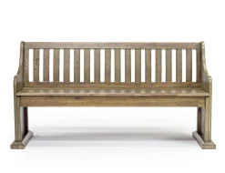 Mor Furniture Stone Dining Bench W/ Storage In White