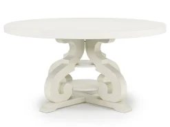 Mor Furniture Stone Round Dining Table In White