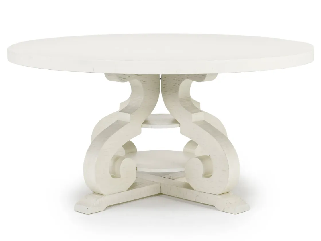 Mor Furniture Stone Round Dining Table In White