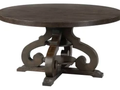 Mor Furniture Stone Round Dining Table In White