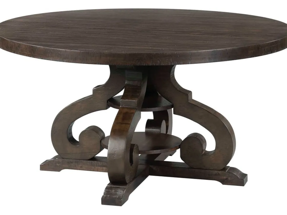 Mor Furniture Stone Round Dining Table In White
