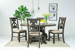 Mor Furniture Stone Round Dining Table In White